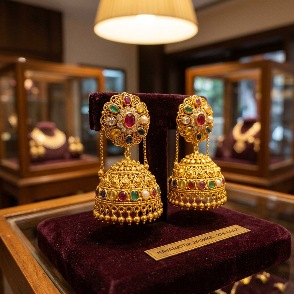Gold & Diamond Earrings